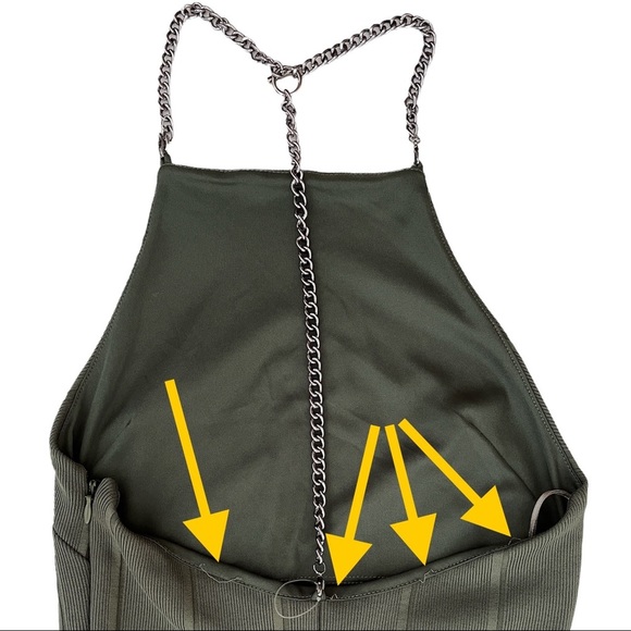 Topshop Green Backless Dress - Picture 9 of 15